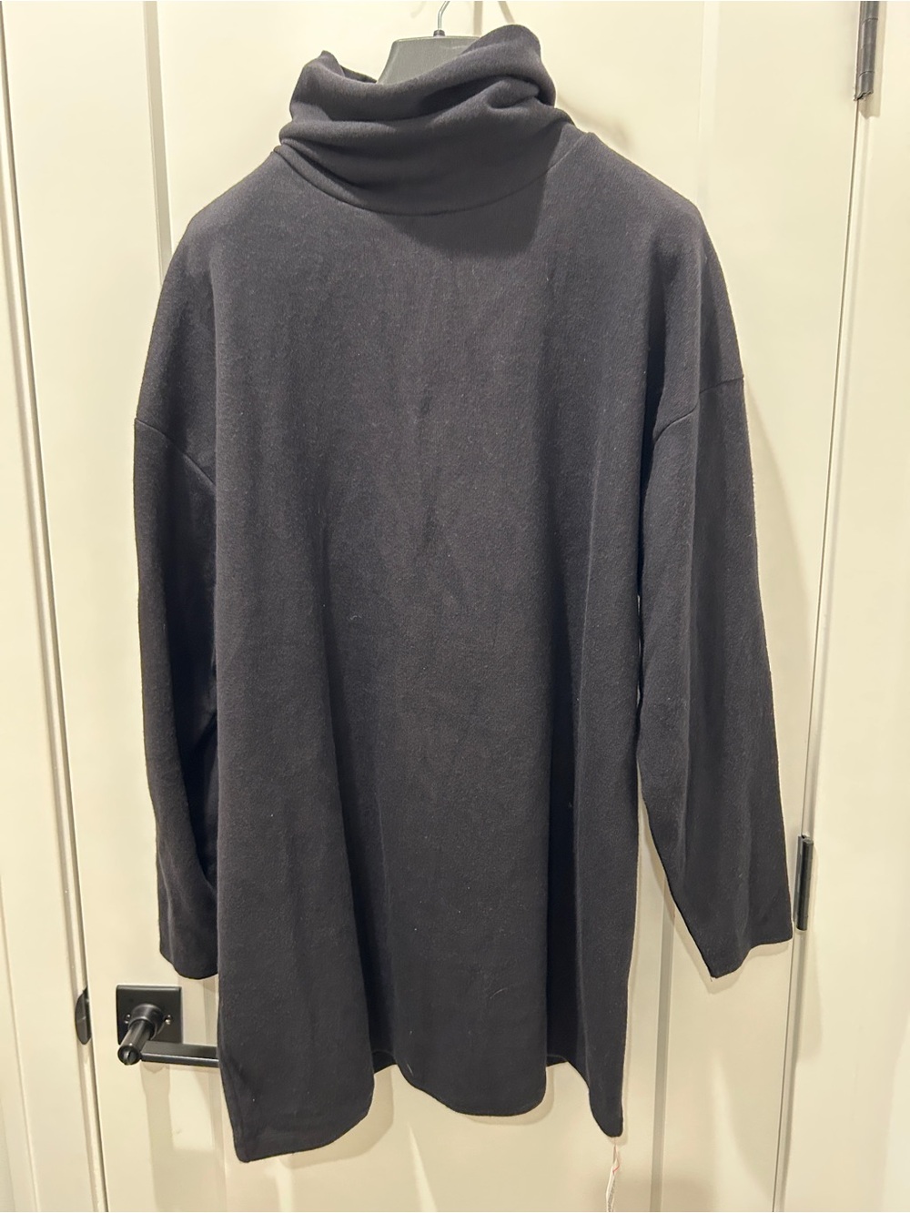 ASOS Black Turtleneck Sweaterdress - Minimalist Longline